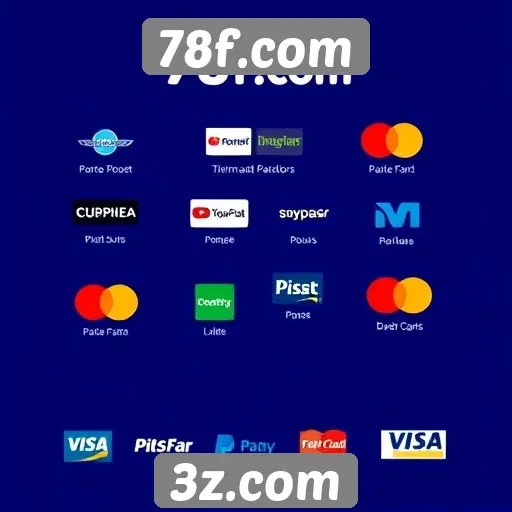 Variedade de métodos de pagamento no site 78f.com